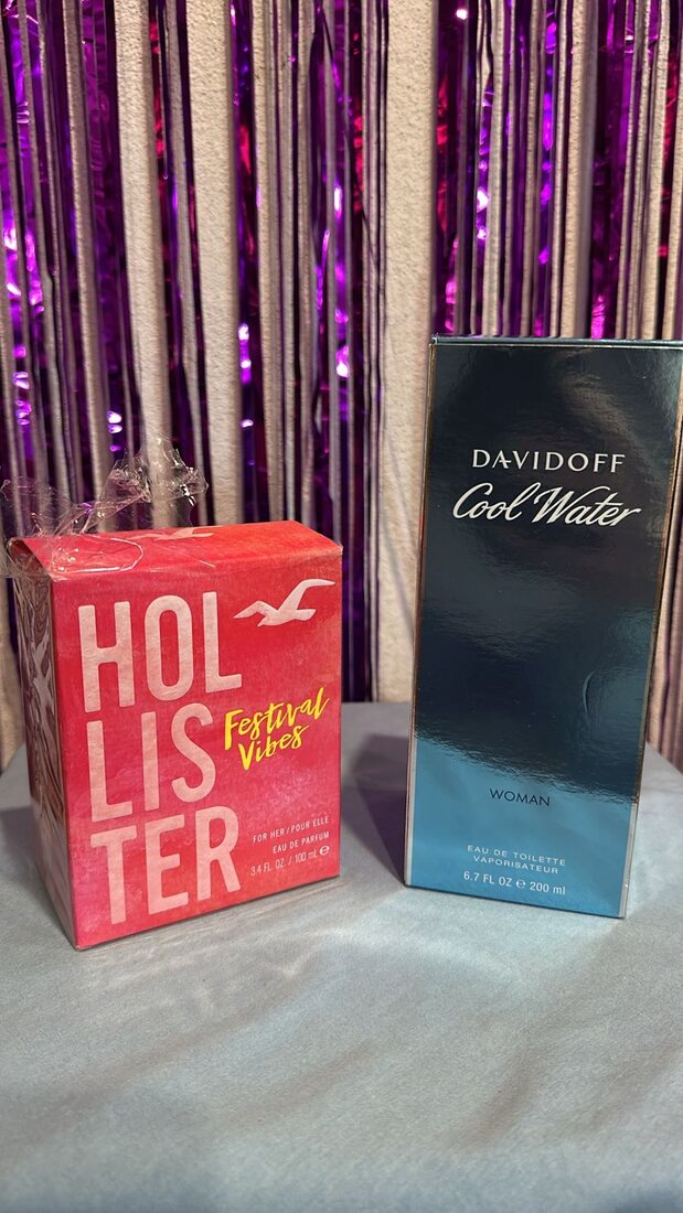 Perfume Hollister y Davidoff Cool Water originales
