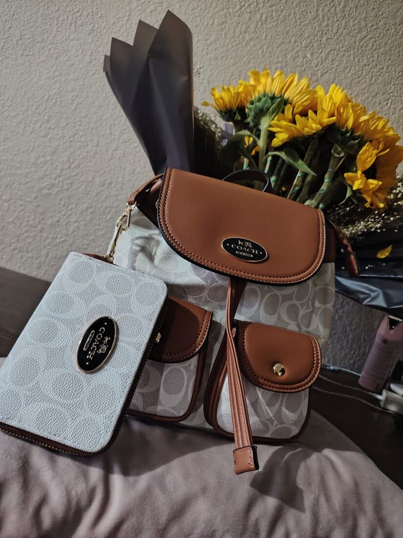 Set bolsa café con monedero